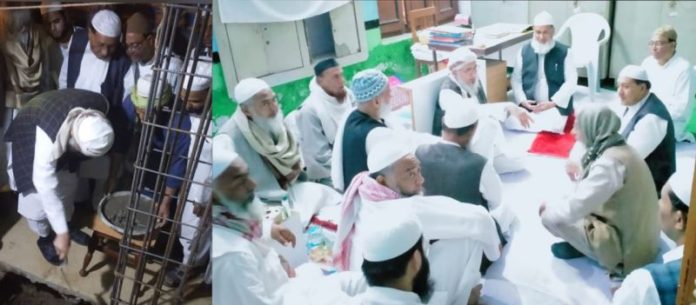 टाण्डा में मदरसा जामिया रहमानिया में नये क्लास के कमरों की मुफ्ती सलमान ने रखी संगे बुनियाद।