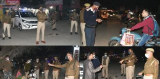 भीड़भाड़ वाले स्थानों पर संदिग्ध व्यक्तियों एवं वाहनों की गई चैकिंग