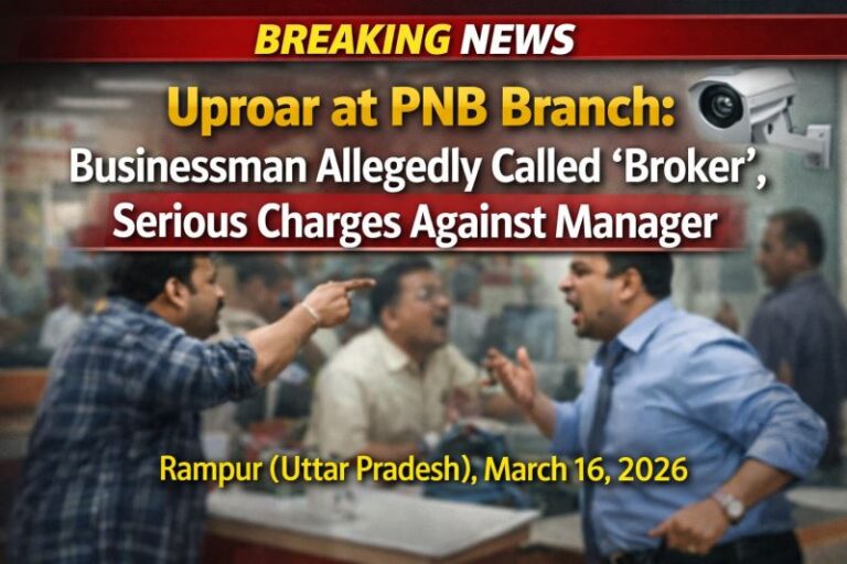 PNB شاخ میں ہنگامہ: تاجر کو “دلال” کہہ کر ذلیل، منیجر پر سنگین الزامات